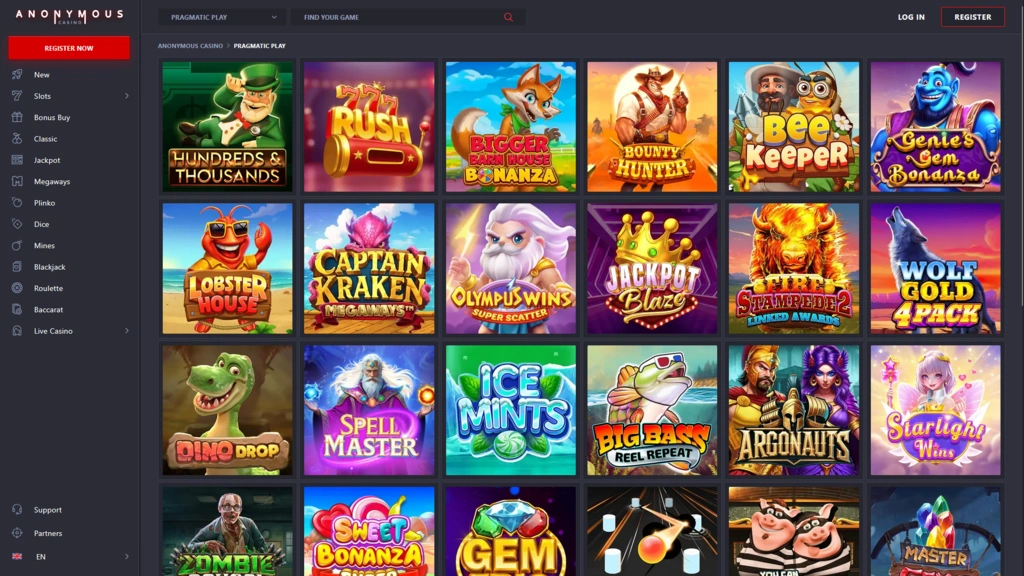Anonymous Casino Pragmatic Play